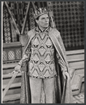 William Squire in the stage production Camelot