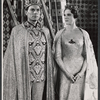 William Squire and Julie Andrews in the stage production Camelot