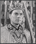 William Squire in the stage production Camelot