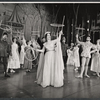 Janet Pavek and ensemble in the stage production Camelot
