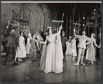 Janet Pavek and ensemble in the stage production Camelot