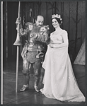 Byron Webster and Janet Pavek in the stage production Camelot