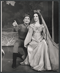 William Squire and Janet Pavek in the stage production Camelot