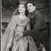 Patricia Bredin and William Squire in the stage production Camelot