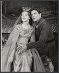 Patricia Bredin and William Squire in the stage production Camelot