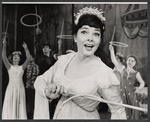 Kathryn Grayson [center] and unidentified others in the 1963 tour of the stage production Camelot