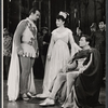 Robert Peterson, Kathryn Grayson and William Squire in the 1963 tour of the stage production Camelot