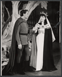 William Squire and Kathryn Grayson in the 1963 tour of the stage production Camelot