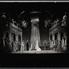 Robert Peterson, Arthur Treacher, George Wallace, Anne Jeffreys [center] and unidentified others in the 1964 tour of the stage production Camelot