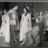 Robert Peterson, Kathryn Grayson, Louis Hayward [center] and unidentified others in the 1963 tour of the stage production Camelot
