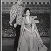 Louis Hayward and Kathryn Grayson in the 1963 tour of the stage production Camelot