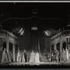 Robert Peterson, Arthur Treacher, Louis Hayward, Kathryn Grayson [center] and unidentified others in the 1963 tour of the stage production Camelot