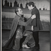 Louis Hayward and unidentified in the 1963 tour of the stage production Camelot