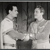 Robert Peterson and Louis Hayward in the 1963 tour of the stage production Camelot