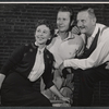 Irra Petina, Robert Rounseville and Tyrone Guthrie in rehearsal for the stage production Candide