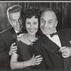 Robert Rounseville, Irra Petina and unidentified in rehearsal for the stage production Candide