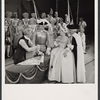 Max Adrian, Louis Edmonds, Barbara Cook and ensemble in the 1956 stage production Candide