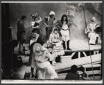 Mark Baker and unidentified others in the 1974 revival of the stage production Candide