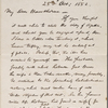 Melville, H[erman], ALS to NH. Oct. 25, 1852.