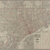 New National authentic map of Detroit and environs