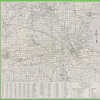 Road map of Detroit and vicinity