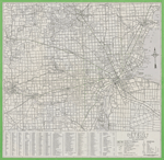 Road map of Detroit and vicinity