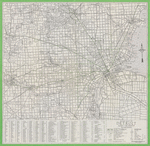 Road map of Detroit and vicinity