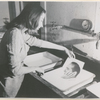 Tanaquil Le Clercq working in the darkroom