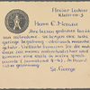 Stefan George letters to Ernst Morwitz, 1905