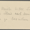 Stefan George letters to Ernst Morwitz, 1906