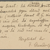 Stefan George letters to Ernst Morwitz, 1907
