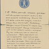 Stefan George letters to Ernst Morwitz, 1909