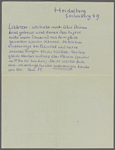 Stefan George letters to Ernst Morwitz, 1909