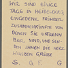 Stefan George letters to Ernst Morwitz, 1910