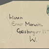 Stefan George letters to Ernst Morwitz, 1910