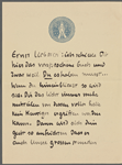 Stefan George letters to Ernst Morwitz, 1910