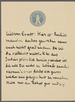 Stefan George letters to Ernst Morwitz, 1911