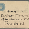 Stefan George letters to Ernst Morwitz, 1911