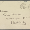 Stefan George letters to Ernst Morwitz, 1912