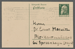 Stefan George letters to Ernst Morwitz, 1913