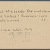 Stefan George letters to Ernst Morwitz, 1914