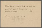 Stefan George letters to Ernst Morwitz, 1914