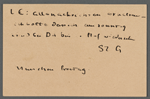 Stefan George letters to Ernst Morwitz, 1915