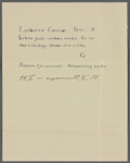 Stefan George letters to Ernst Morwitz, 1917