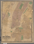 New map of the great metropolis, including the cities of New York, Brooklyn, Jersey City, Hoboken, &c.