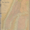 Map of New York City : showing portions of Brooklyn, Jersey City, and Westchester Co.