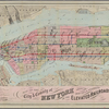 Map of the City & County of New York showing routes & stations of the elevated railroads