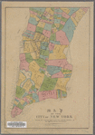 Map of the City of New York : shewing the original high water line and the location of the different farms and estates.