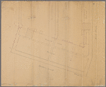 Manuscript map of corner of Hudson Street and Bank Street in Manhattan, New York.