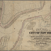 New map of the part of New York City 20th St. on the Hudson and 35th St. on the East River